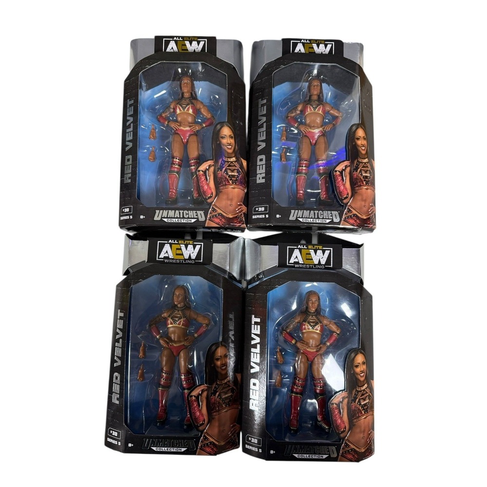 AEW 6" Red Velvet Action Figure Unmatched Series 5 38 Elite Wrestling Lot Of 4‎